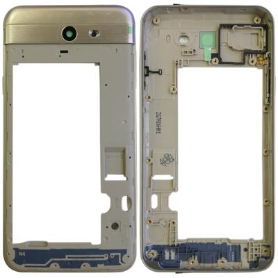 Frame achterzijde behuizing voor Galaxy J7 V J727V (Verizon) (goud)