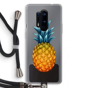 Grote ananas: OnePlus 8 Pro Transparant Hoesje met koord