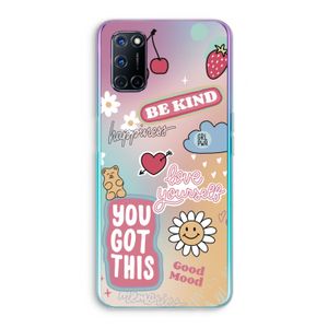Positivity: Oppo A72 Transparant Hoesje
