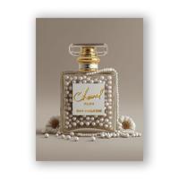 Glasschilderij - Chanel parfum - 60 x 80 cm