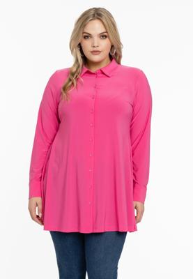 Yoek Blouse A-lijn | Roze | Maat 46/48
