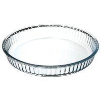 Ovenschaal rond - Transparant - Glas - Diameter 32 cm