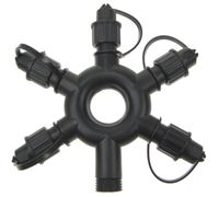 Koppelverlichting voor kerstverlichting Connect de luxe 31Volt 5-weg connector-ring Anna's Collection - Annas collection
