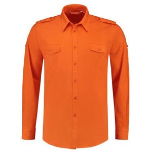 Oranje overhemd met lange mouwen 2XL  -