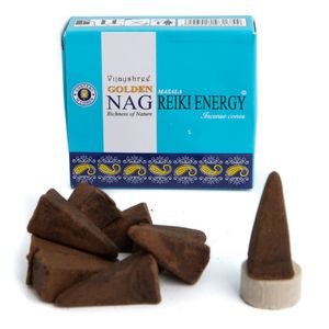 Golden Nag Reiki Energy Wierookkegels (1 pakje)