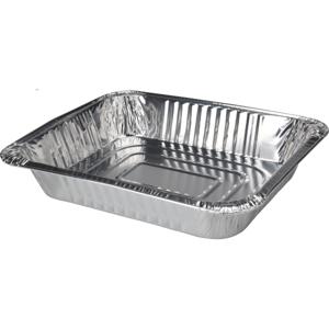 Set van 2x stuks barbecue bereidingsbakken rechthoek 32 x 26 x 6 cm