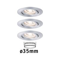 Paulmann 94297 EBL Nova mini Coin LED-inbouwlamp Set van 3 stuks LED 4 W Aluminium - thumbnail