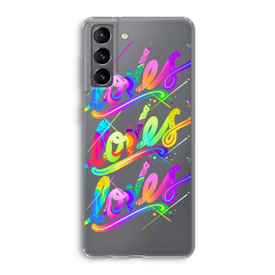 Loves: Samsung Galaxy S21 Transparant Hoesje