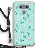 Small white flowers: LG G6 Transparant Hoesje met koord