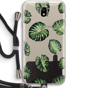 Tropische bladeren: Samsung Galaxy J7 (2017) Transparant Hoesje met koord