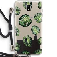 Tropische bladeren: Samsung Galaxy J7 (2017) Transparant Hoesje met koord