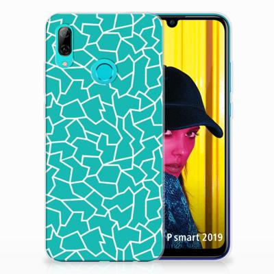 Huawei P Smart 2019 | Hoesje maken | Cracks Blue