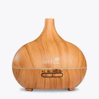 Dewdrop aroma diffuser 400ml licht hout - thumbnail