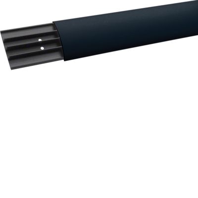 Tehalit vloergoot 17 x 75mm zwart lengte 2 meter prijs per meter