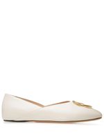 Bally ballerines Gerry en cuir - Blanc - thumbnail