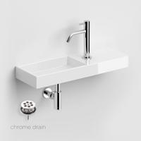 Fonteinset Clou Mini Wash Me Incl. Toebehoren 7x56 cm Glanzend Wit Clou