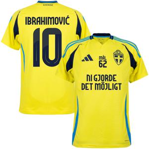 Zweden Shirt Thuis 2024-2025 + Ni Gjorde De Möjligt Ibrahimović 10