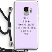 GSM: Samsung Galaxy S9 Transparant Hoesje met koord