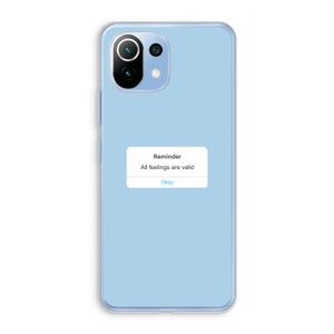 Reminder: Xiaomi Mi 11 Lite Transparant Hoesje