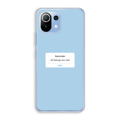 Reminder: Xiaomi Mi 11 Lite Transparant Hoesje
