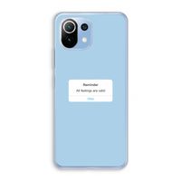 Reminder: Xiaomi Mi 11 Lite Transparant Hoesje