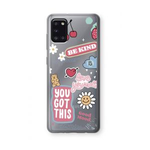 Positivity: Samsung Galaxy A31 Transparant Hoesje