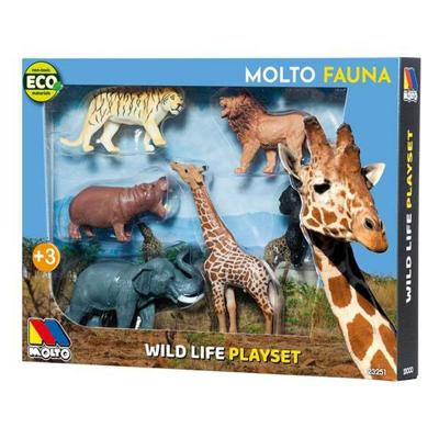 Set van 6 Wilde Dieren Moltó Plastic