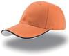 Atlantis AT609 Zoom Piping Sandwich Cap - Orange/Navy/White - One Size