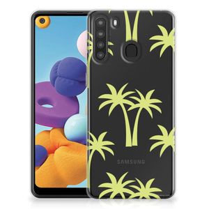 Samsung Galaxy A21 TPU Case Palmtrees