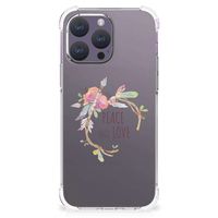 iPhone 15 Pro Max Stevig Bumper Hoesje Boho Text