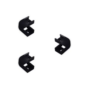 3x LED-strip profiel opbouw zwart hoek connector