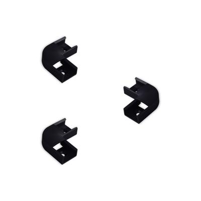 3x LED-strip profiel opbouw zwart hoek connector