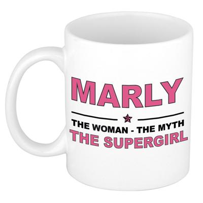 Marly cadeau mok - Woman Myth Supergirl - naam koffiemok - 300 ml - collega - moederdag Marly cadeau mok - Woman Myth Supergirl - naam koffiemok - 300 ml - collega - moederdag