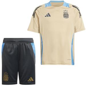 adidas Argentinië Trainingsset 2024-2026 Kids Beige Donkergrijs Lichtblauw Goud