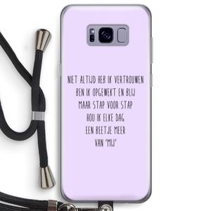 Zelfvertrouwen: Samsung Galaxy S8 Plus Transparant Hoesje met koord