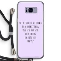 Zelfvertrouwen: Samsung Galaxy S8 Plus Transparant Hoesje met koord
