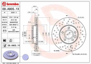 Remschijf 09A9051X