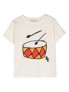 Bobo Choses t-shirt Play the Drum en coton - Tons neutres