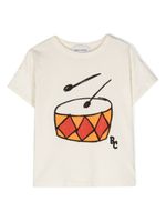 Bobo Choses t-shirt Play the Drum en coton - Tons neutres - thumbnail