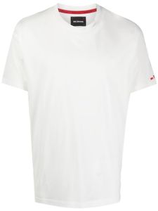 Kiton t-shirt à logo brodé - Blanc