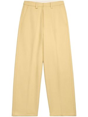 AMI Paris pantalon ample à plis avant - Jaune