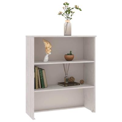 Opzetkast HAMAR 85x35x100 cm massief grenenhout wit
