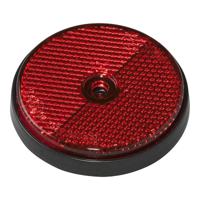 Pro Plus Reflector - set 2x - rood - schroefbevestiging - 60mm - rond - thumbnail