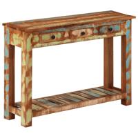 Wandtafel 110x30x76 cm massief gerecycled hout