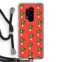 Mini cactus: OnePlus 8 Pro Transparant Hoesje met koord Mini cactus: OnePlus 8 Pro Transparant Hoesje met koord