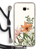 Floral bouquet: Samsung Galaxy J4 Plus Transparant Hoesje met koord