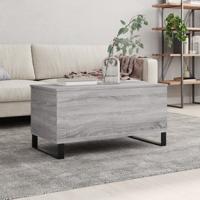 Salontafel 90x44,5x45 cm bewerkt hout grijs sonoma eikenkleurig Salontafel 90x44,5x45 cm bewerkt hout grijs sonoma eikenkleurig