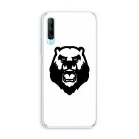 Angry Bear (white): Huawei P Smart Pro Transparant Hoesje Angry Bear (white): Huawei P Smart Pro Transparant Hoesje
