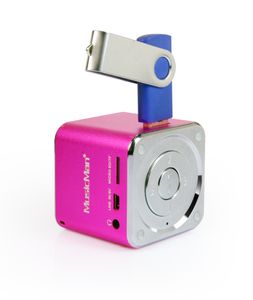 Mini-luidspreker Technaxx MusicMan Mini AUX, SD, USB Pink