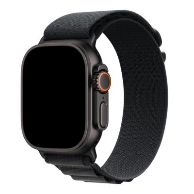 Apple Watch Bandje Alpine - Nylon - Zwart - Zwart - Apple Watch Bandje Alpine - Nylon - Zwart - Zwart -